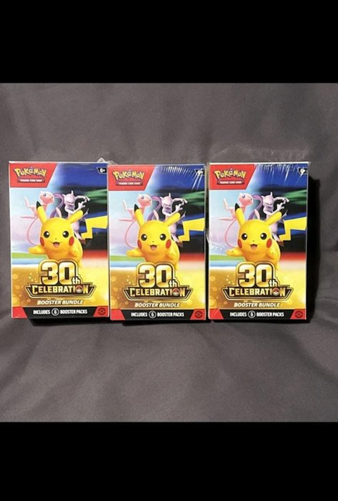 Pokémon - 3 Box - 30th Celebration Booster Bundle - Mega Evolution