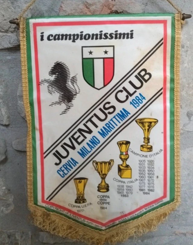 Juventus - Calcio - 1984 - Flag / pennant