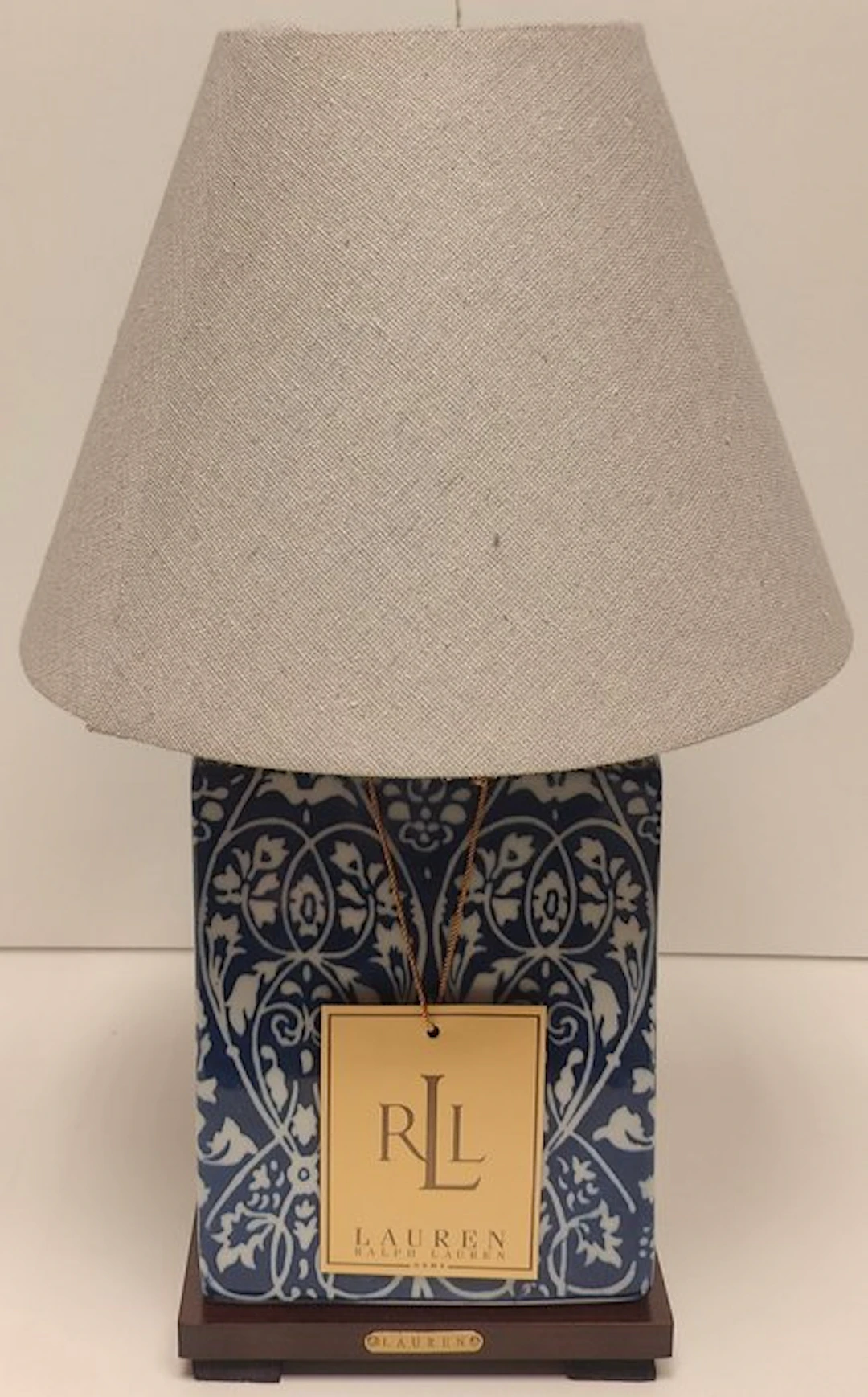 Ralph Lauren - Table lamp - Wood, Ceramic - Cobalt Vineyard