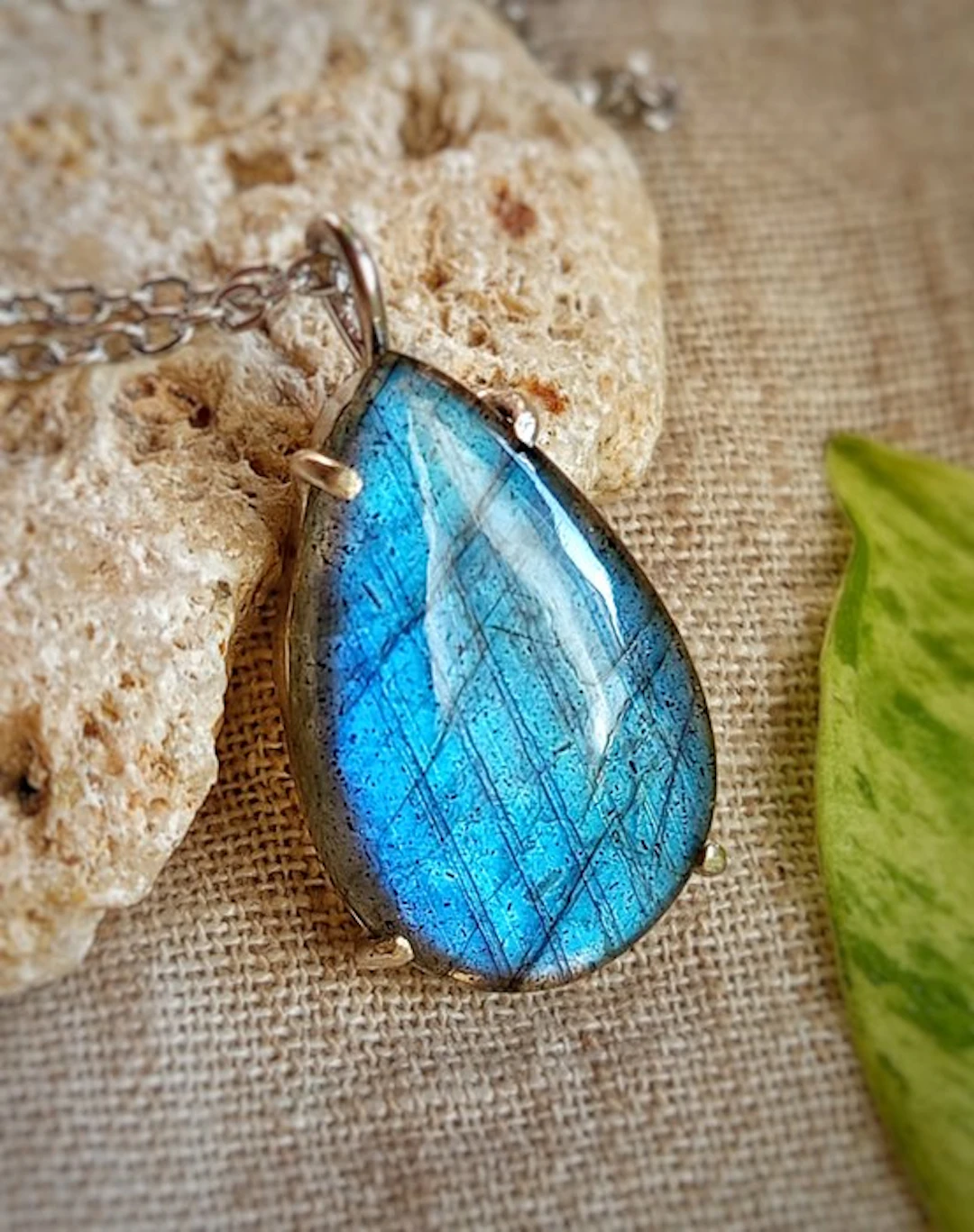 Jewel 'Peace in the Blue' handcrafted in 925 sterling...