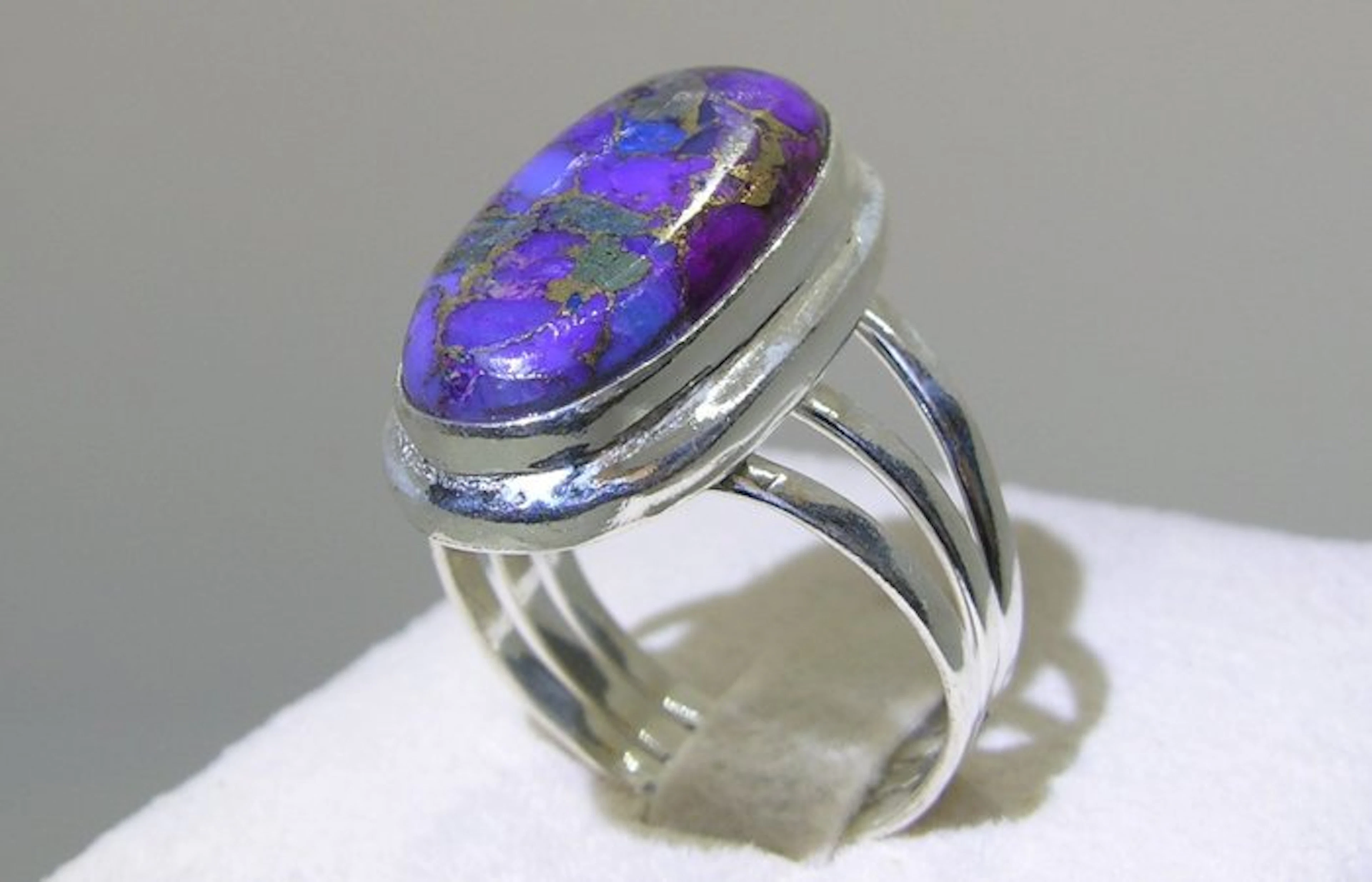 Turquoise Ring - Height: 26.9 mm - Width: 22.9 mm- 6.1 g - (1)