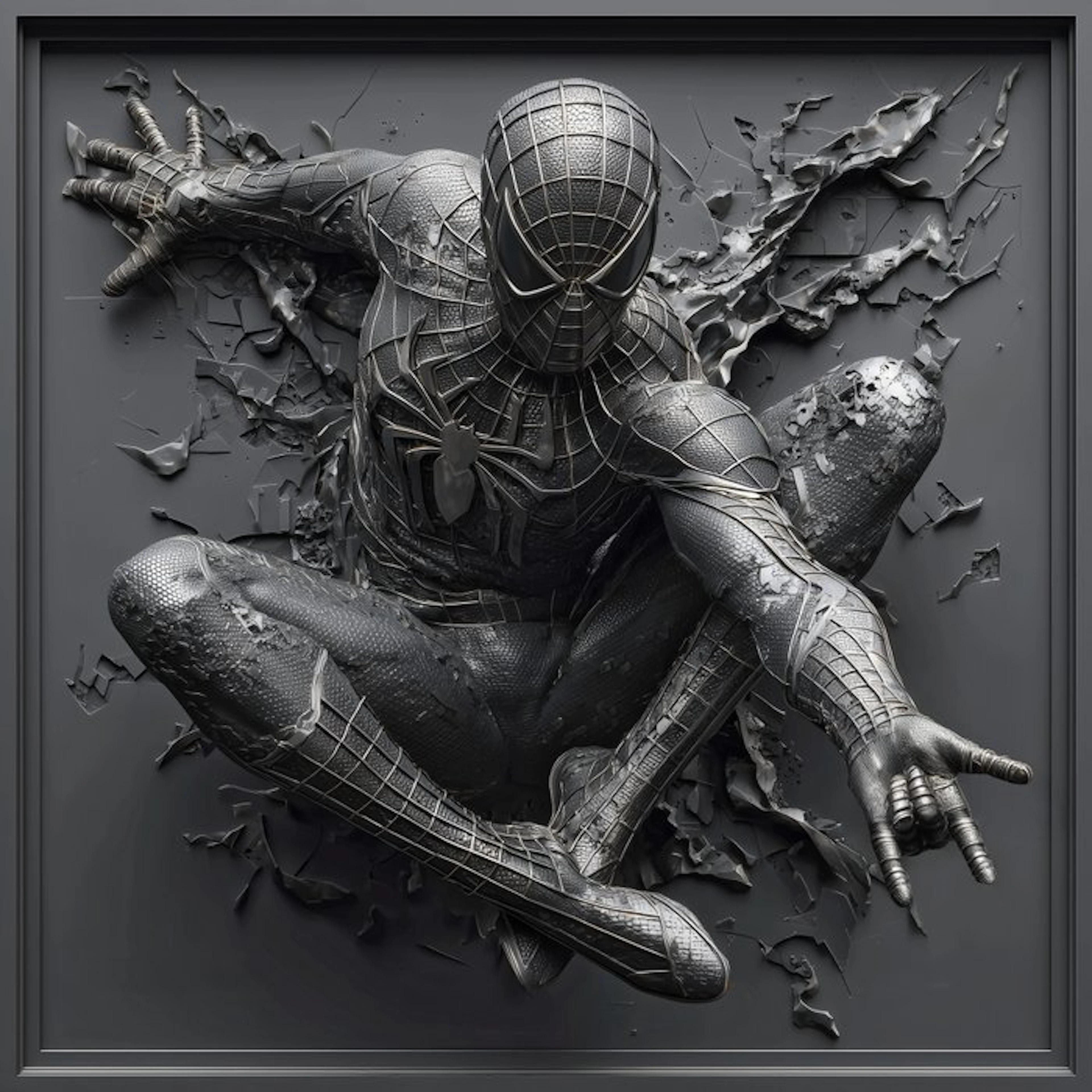 Artxlife - Black Spiderman Beyond the Frame