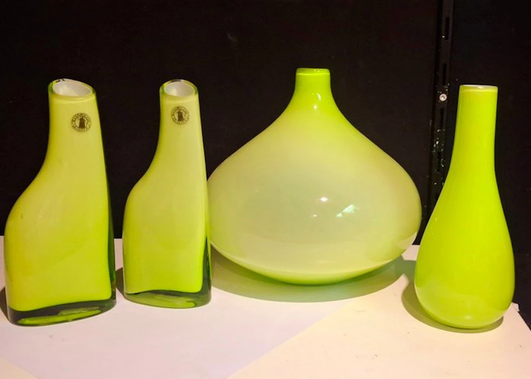 IKEA - Ann-carin Wiktorsson - Vase (4) - Glass - Vintage IKEA vases