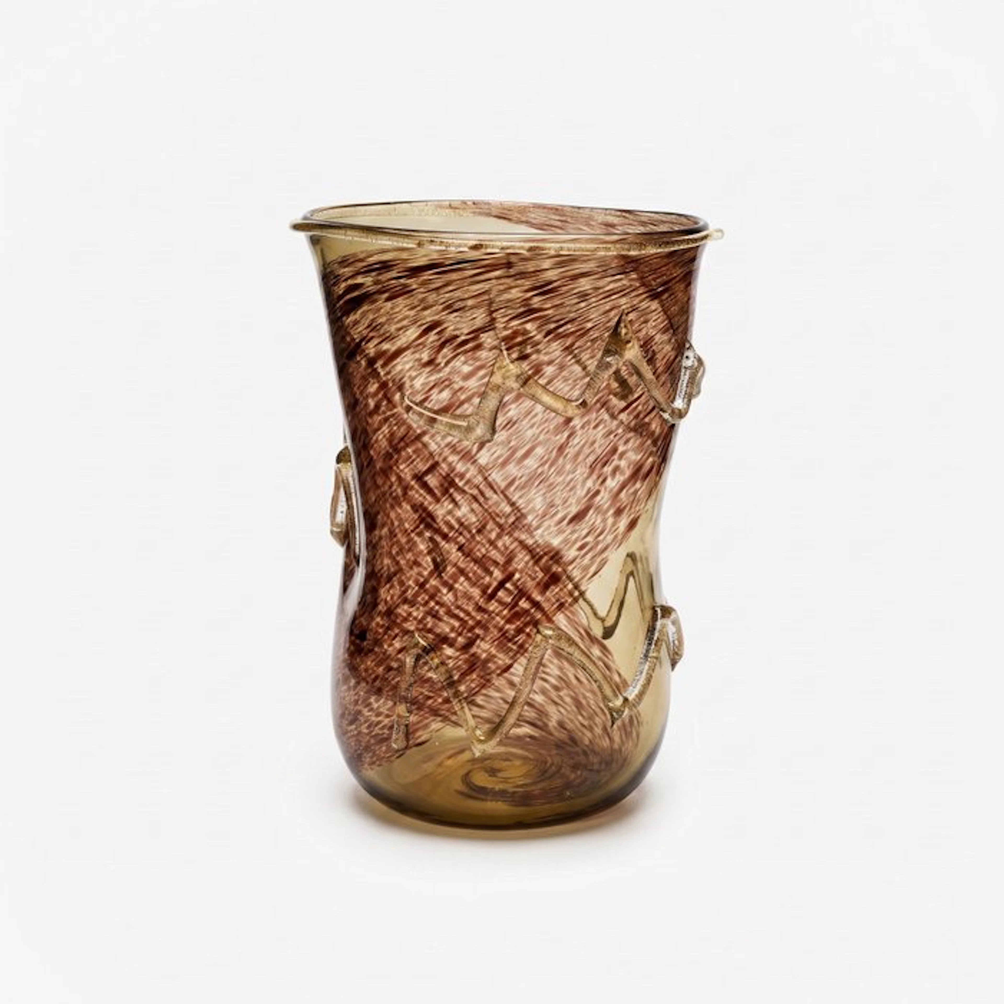 Murano - Vase - Murano glass - with 24 kt gold leaf