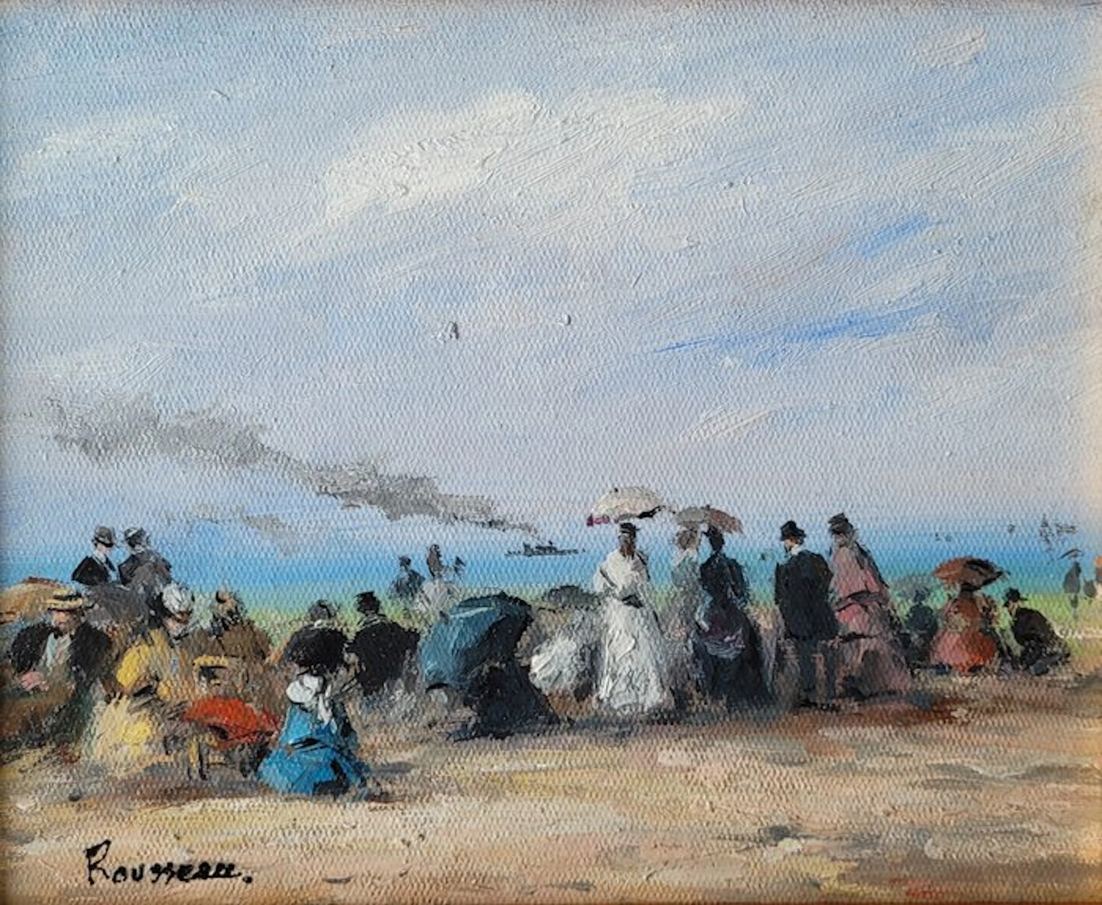 Camille Rousseau (1949) - Dimanche à Cabourg ~ Collection Boudin XXVIII-I