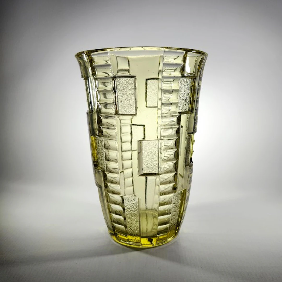 Val Saint Lambert - Charles Graffart - Vase - Marceau Catalog 1935 - Glass