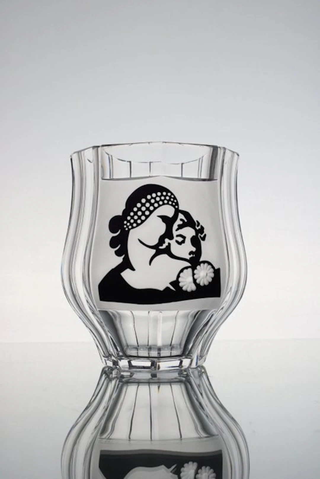 Val Saint Lambert - Charles Graffart - Vase - Two-Faced - Crystal