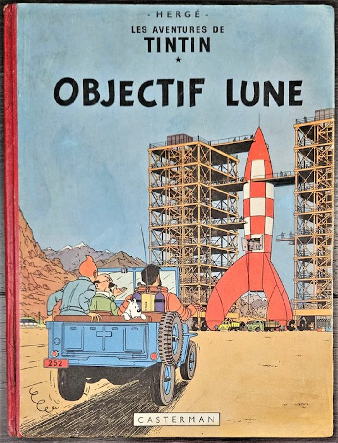 Tintin T16 - Objectif Lune EO B8 1953 - 1 Album - First edition - 1953