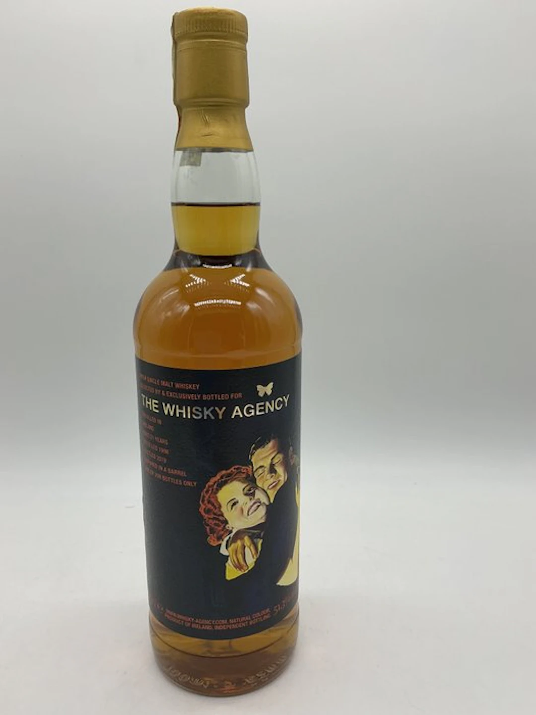 Secret Irish 1998 21 years old Single Bourbon Barrel - The Whisky Agency - b