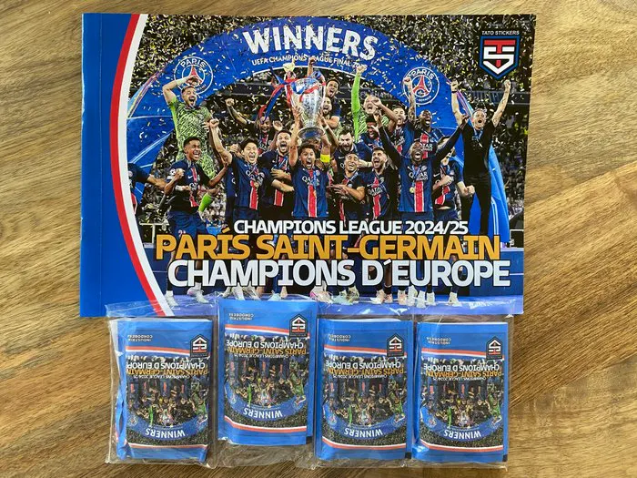 Psg champion d'europe 2025 dembele Empty album + complete... | Barnebys