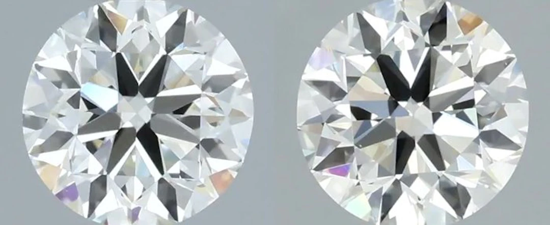 No reserve price - 2 pcs Diamond (Natural) - 1.22 ct...