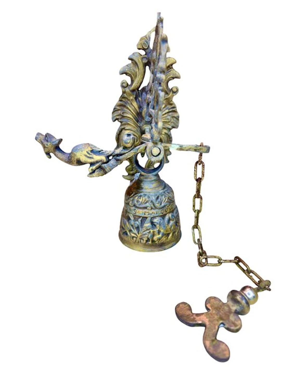 Call bell - Gothic style brass bell