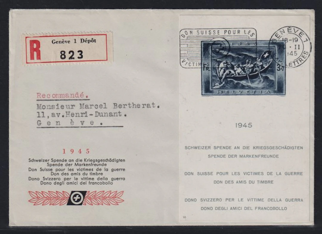 Switzerland 1945 - SCHWEIZ Bl