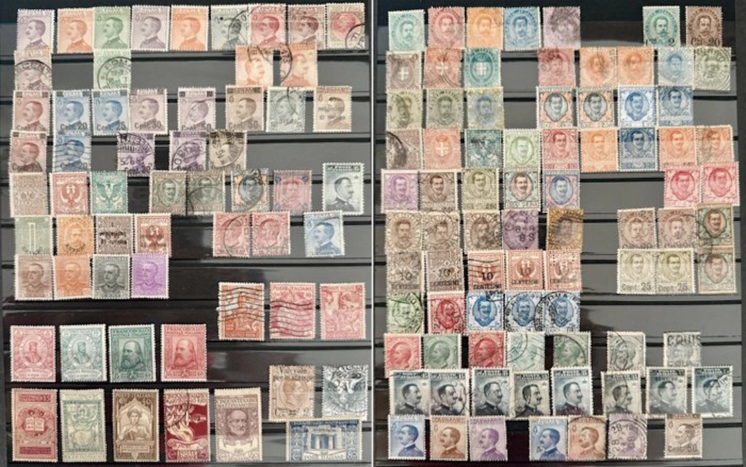Italy Kingdom - An interesting selection of 136 historic stamps
