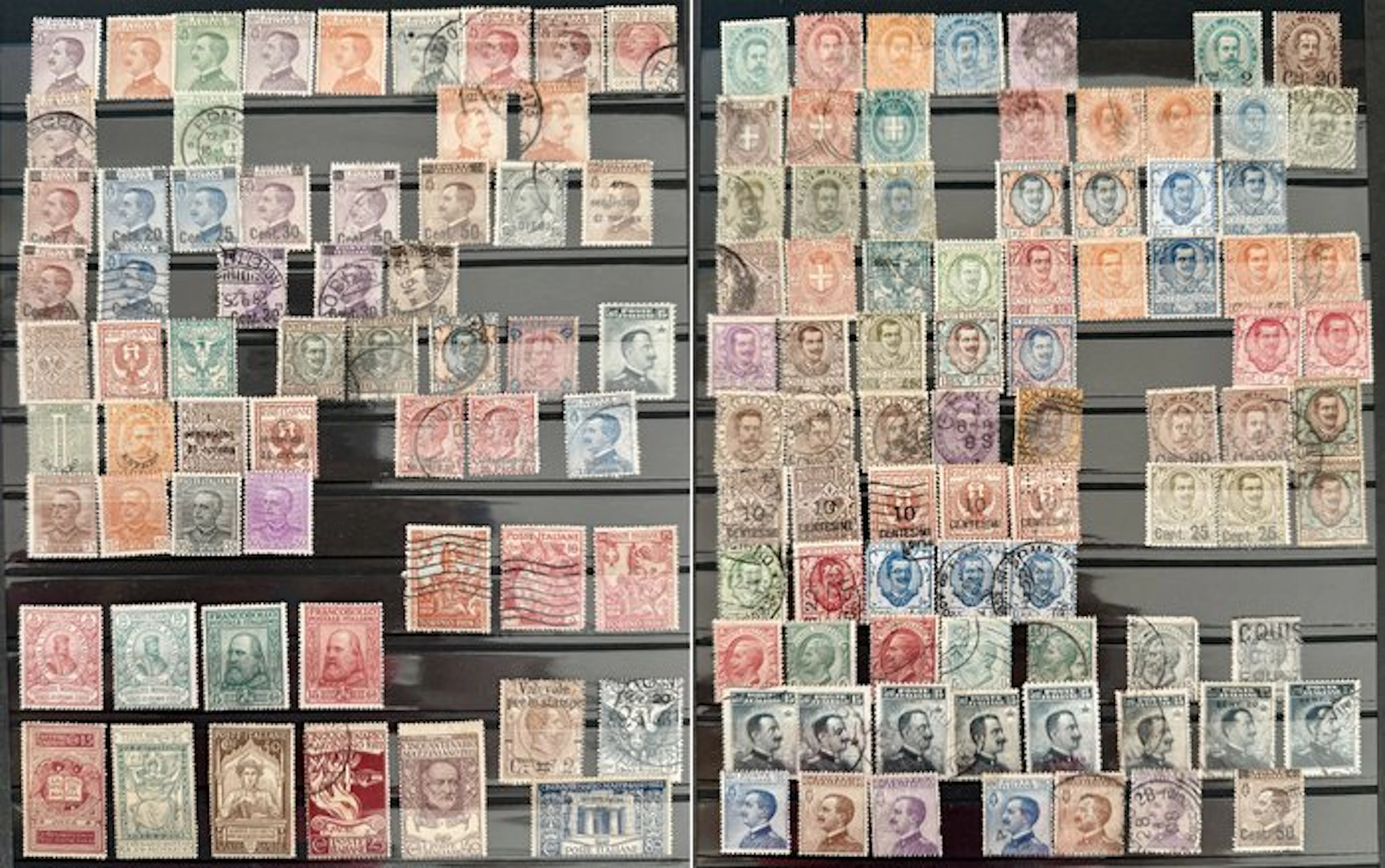 Italy Kingdom - An interesting selection of 136 historic stamps