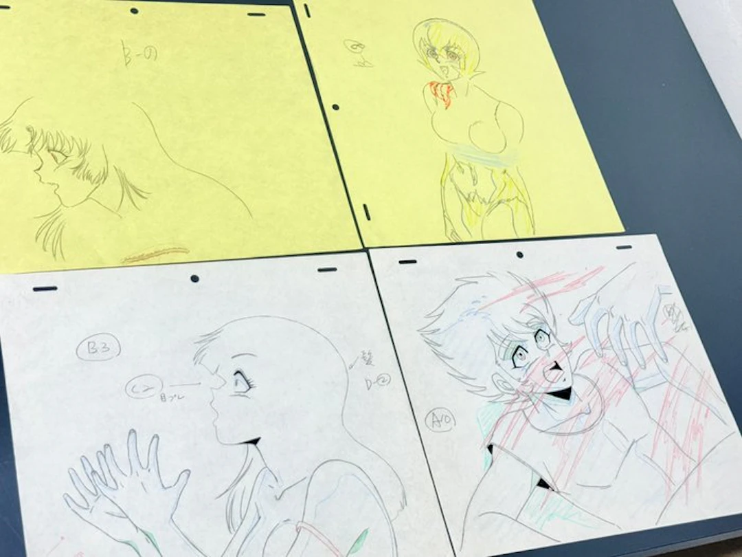 Studio Signal - Lot of 4 Original animation drawings - Hanappe Bazooka (OVA