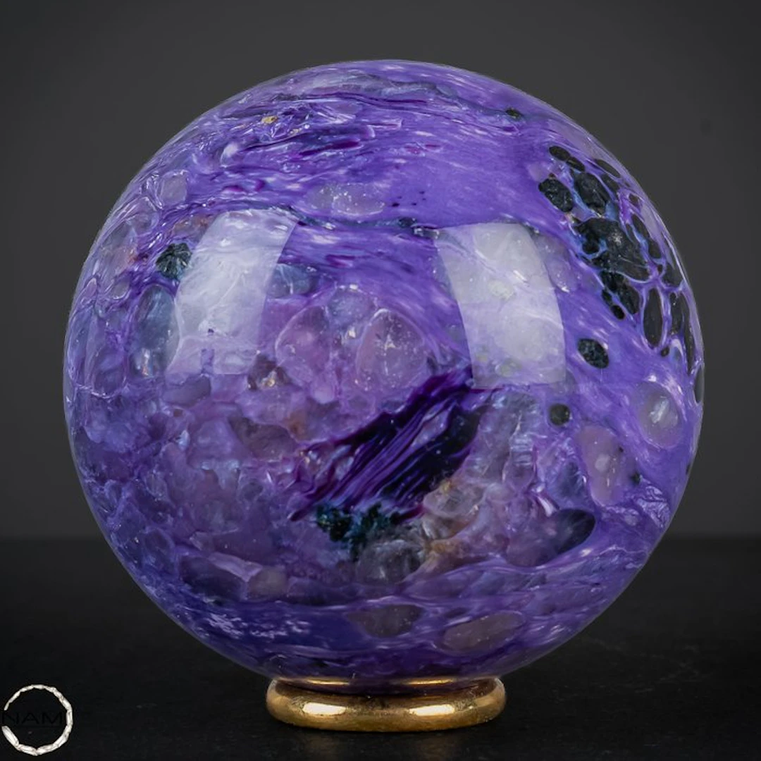 Natural Very Rare Charoite Ball from Russia- 517.11 g