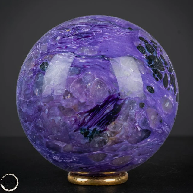 Natural Very Rare Charoite Ball from Russia- 517.11 g