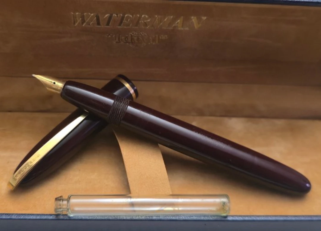 Waterman - Waterman muy rara carga botellin cristal...
