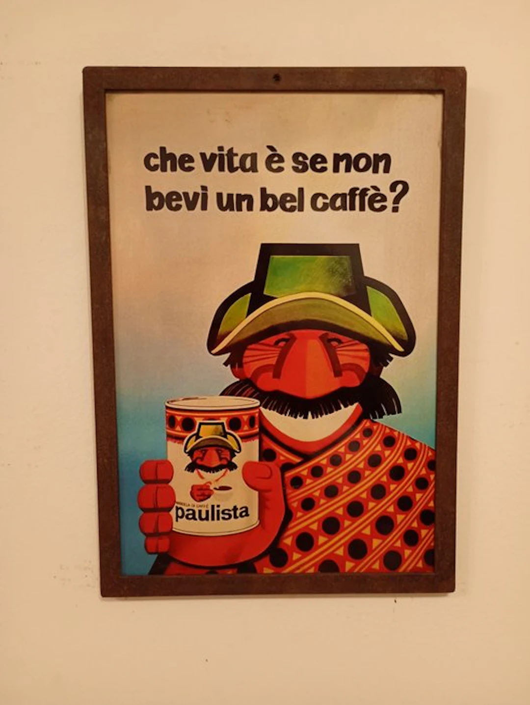Caffè Lavazza - Lavazza - Armando Testa - Advertising sign - 1975 - Metal