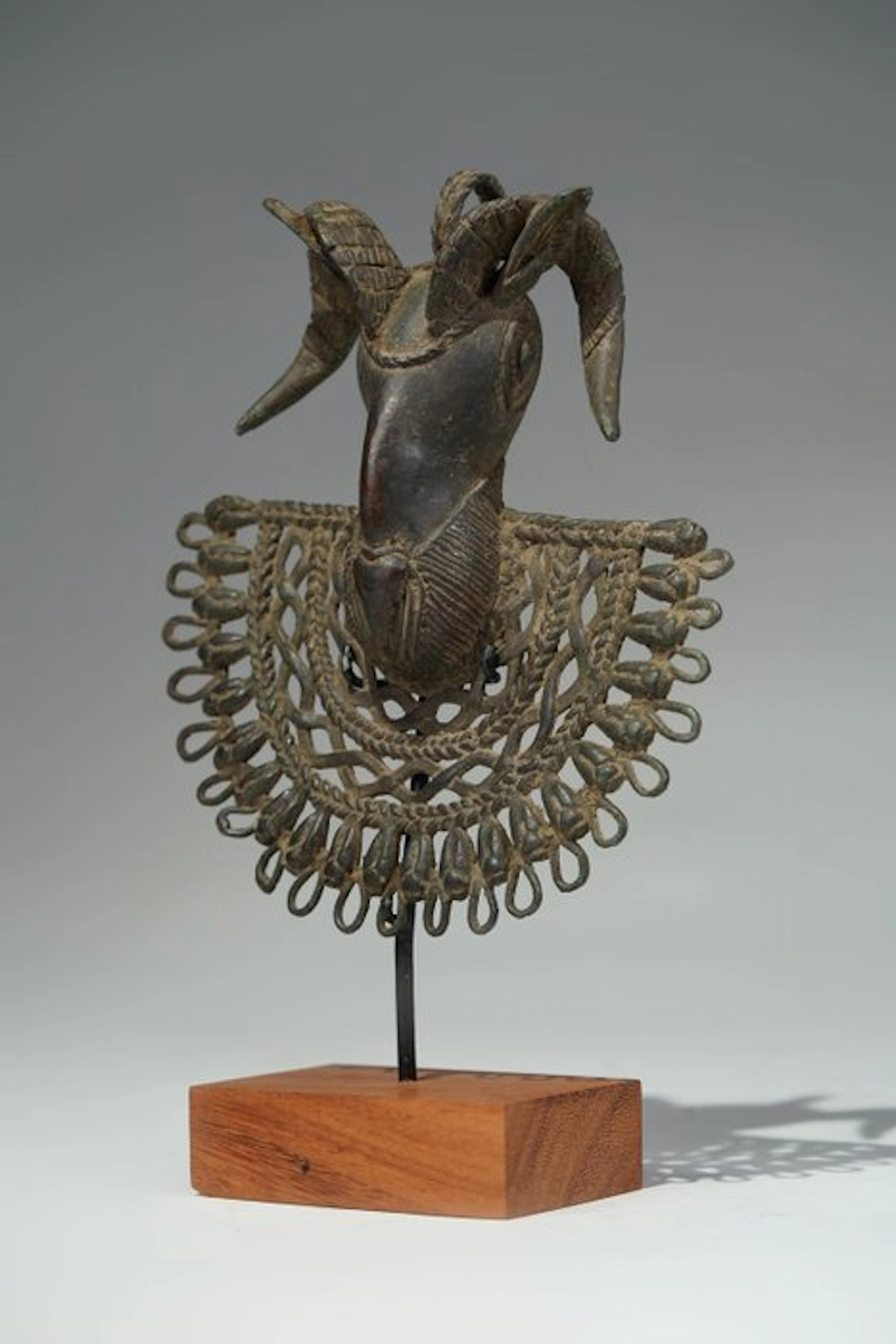 A bronze mask - Ram - Benin - Nigeria (No reserve price)