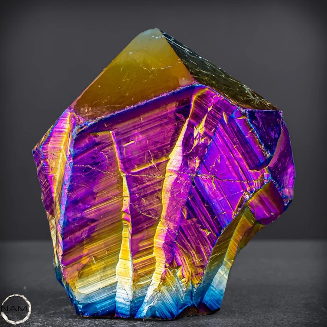 Rare aura-amethyst crystal from Uruguay – A spectacular...