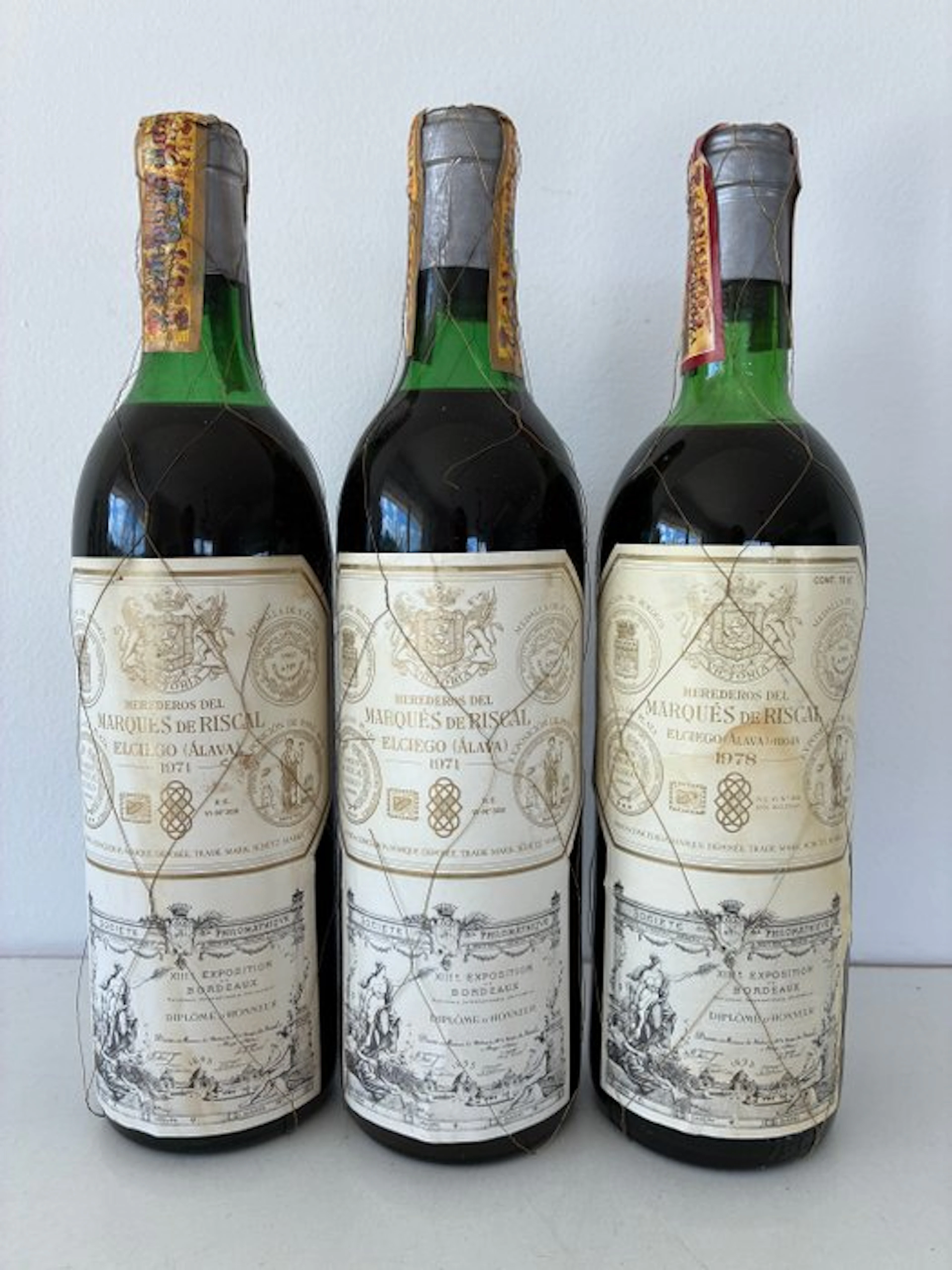 1971 (x2) & 1978 Herederos del Marqués de Riscal - Rioja - 3 Bottles (0.75L)