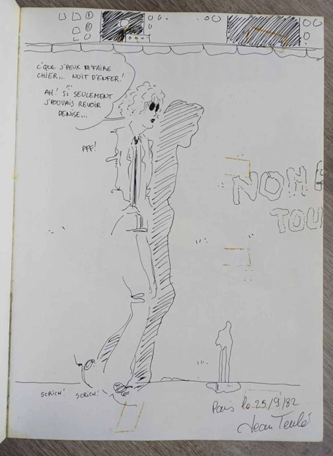 Teulé - Morsures + dédicace - B - 1 Album - First edition - 1982