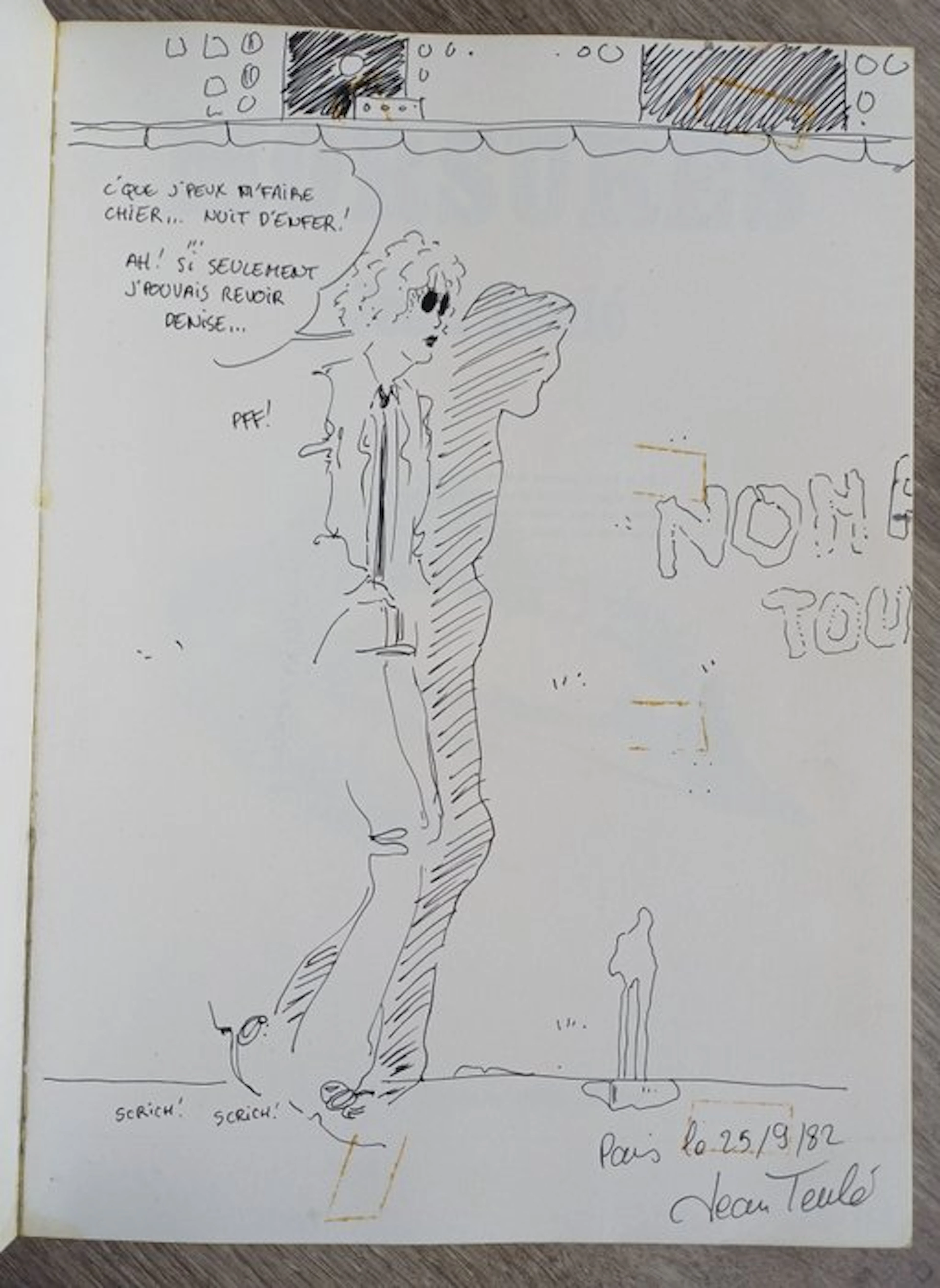 Teulé - Morsures + dédicace - B - 1 Album - First edition - 1982