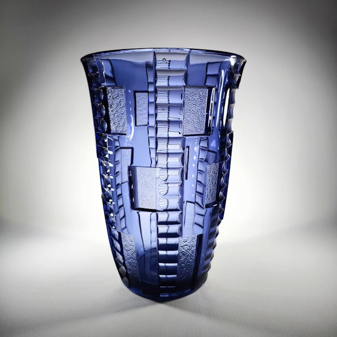 Val Saint Lambert - Charles Graffart - Vase - Vaas Marceau catalog 1935 - Glass