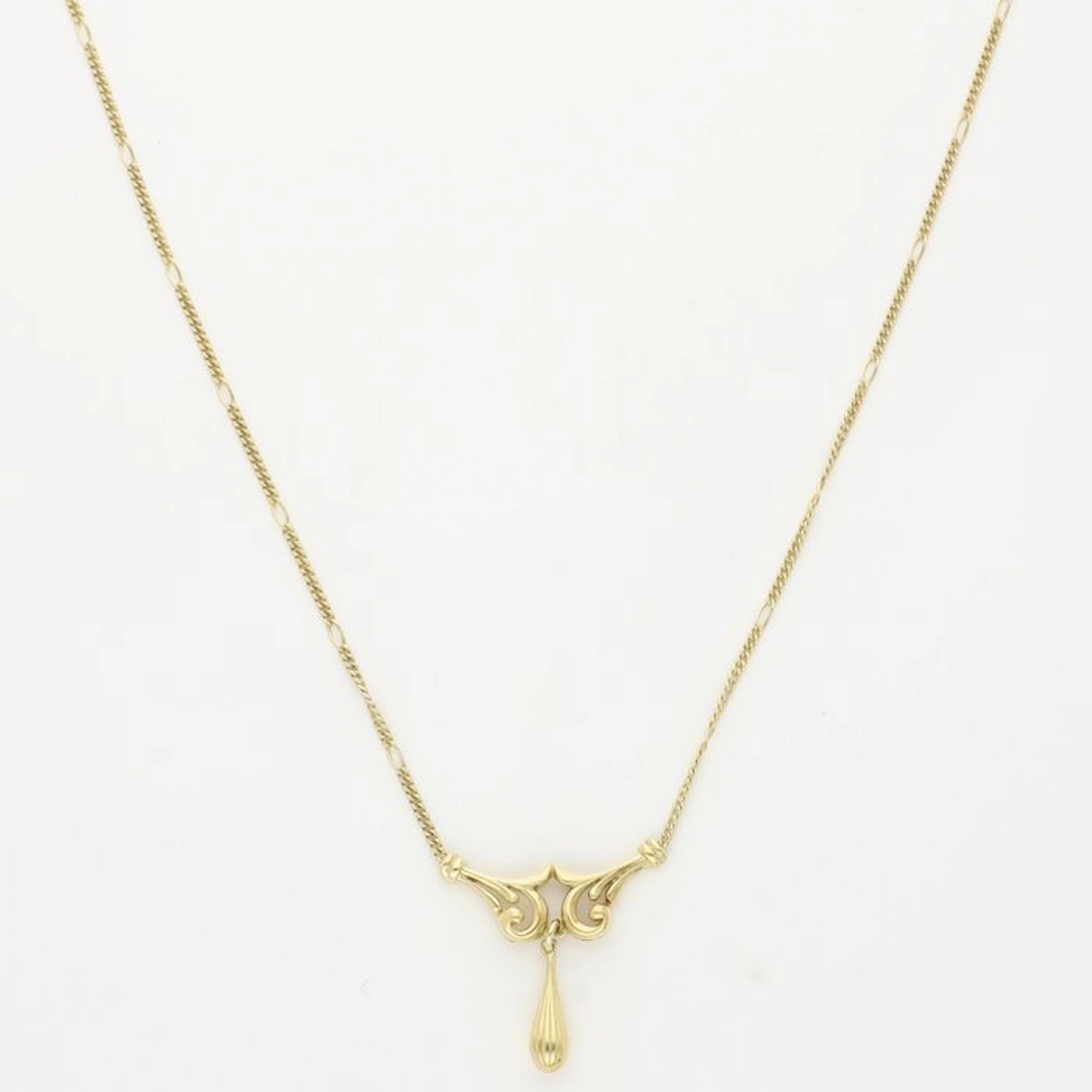 Necklace with pendant - 14 kt. Yellow gold