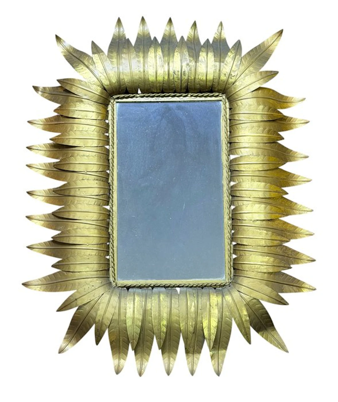 Wall mirror- Sol - Brass - Acanthus Leaf Motifs