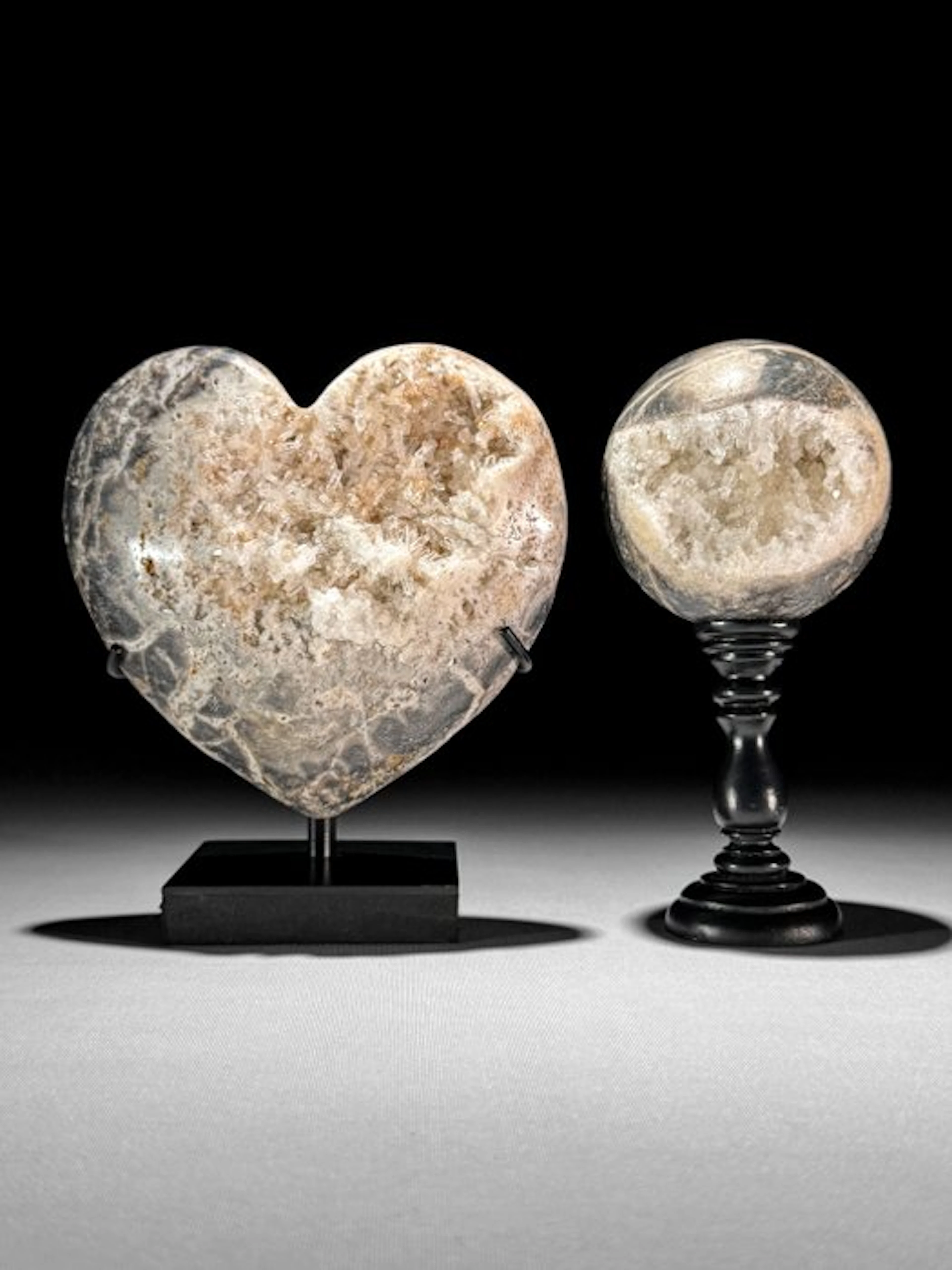 NO RESERVE PRICE - Wonderful Pair of Crystal Quartz...