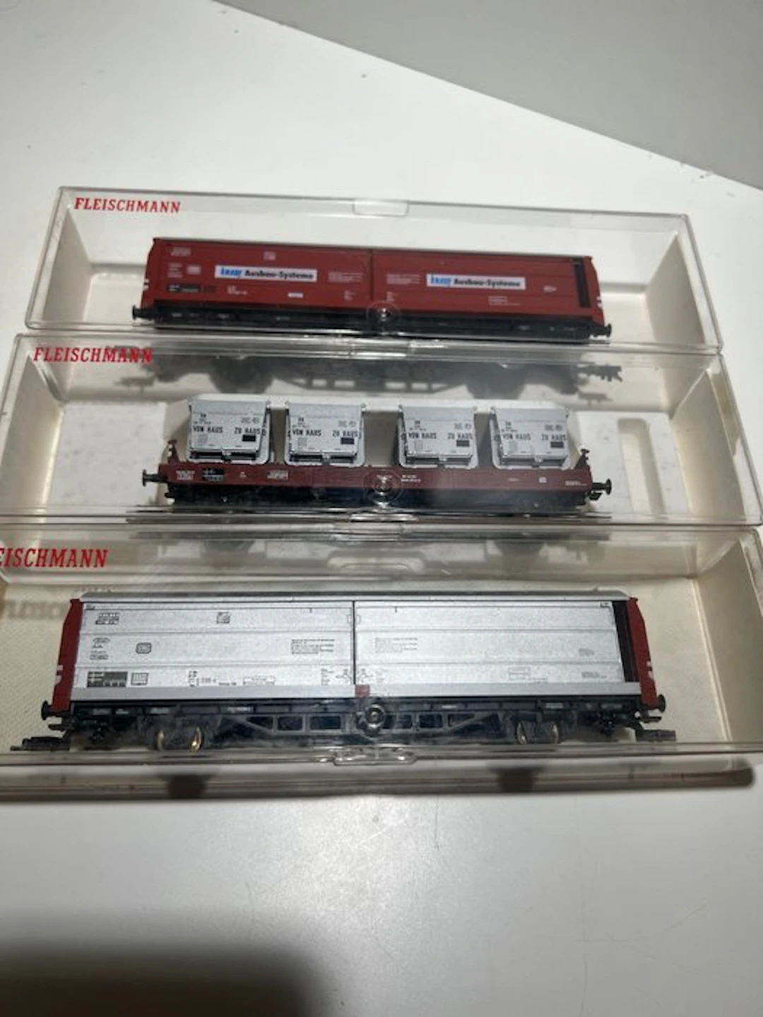 Fleischmann H0 - 5228/5335/5339 - Model train freight wagon set (3) - DB