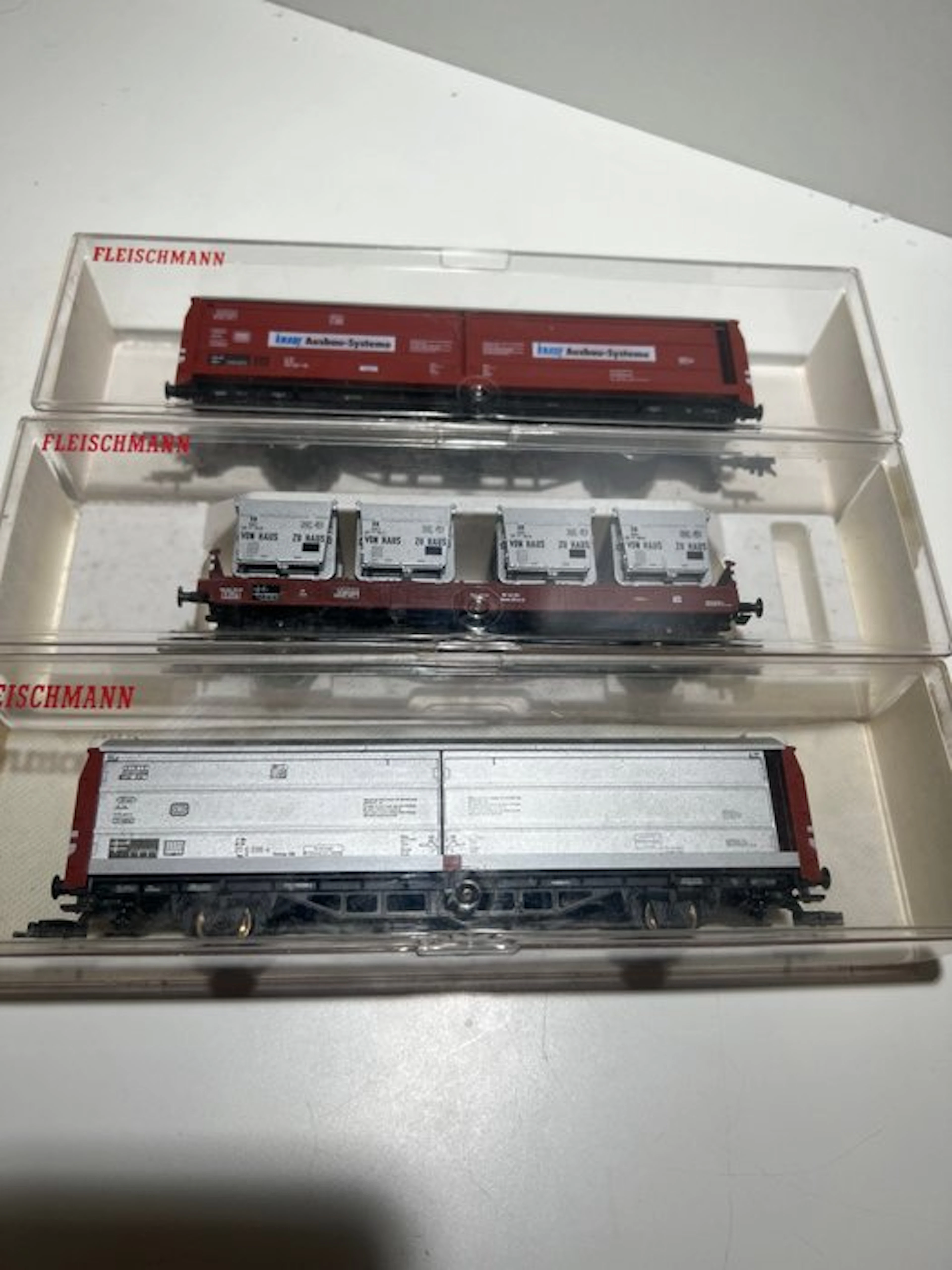Fleischmann H0 - 5228/5335/5339 - Model train freight wagon set (3) - DB