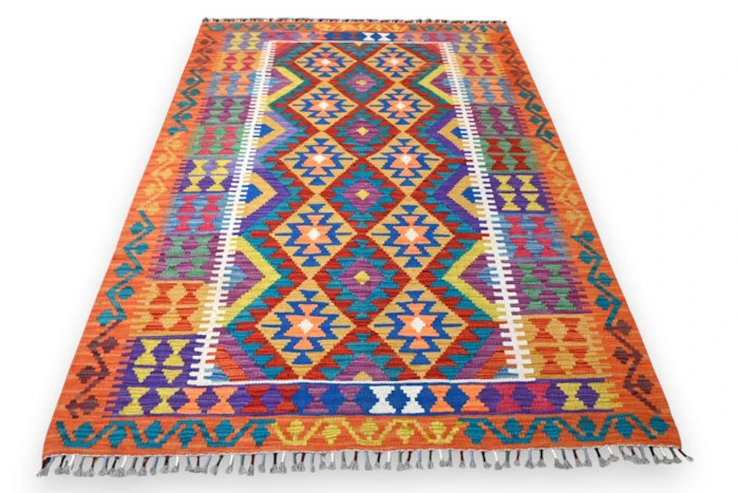 Colorful kilim - unused - Rug - 180 cm - 130 cm - With certificate