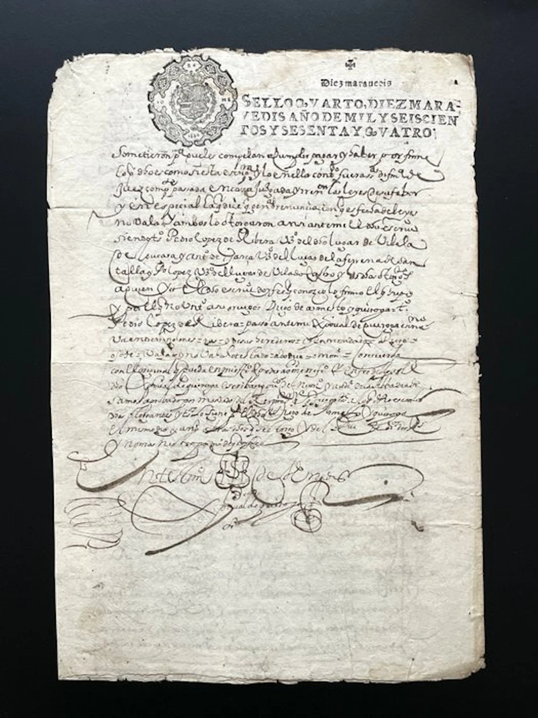 Manuscrito - Año 1664