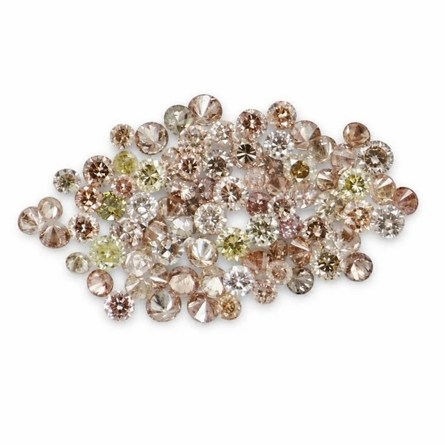 No reserve price - 81 pcs Diamond (Natural) - 1.05 ct - Round - VVS1