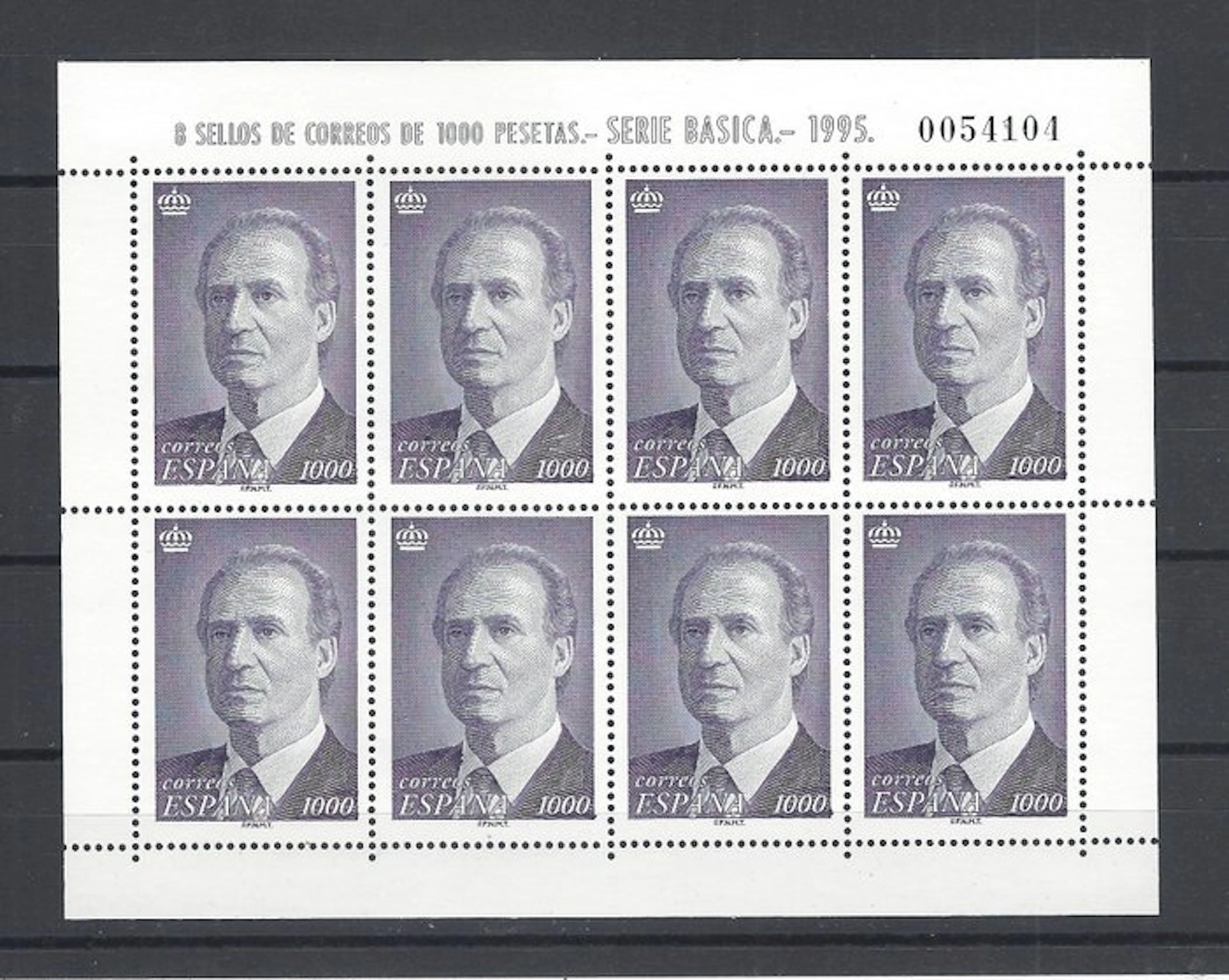 Spain 1995 - Juan Carlos I - Miniature sheet 1000 pesetas - Edifil nº MP 50