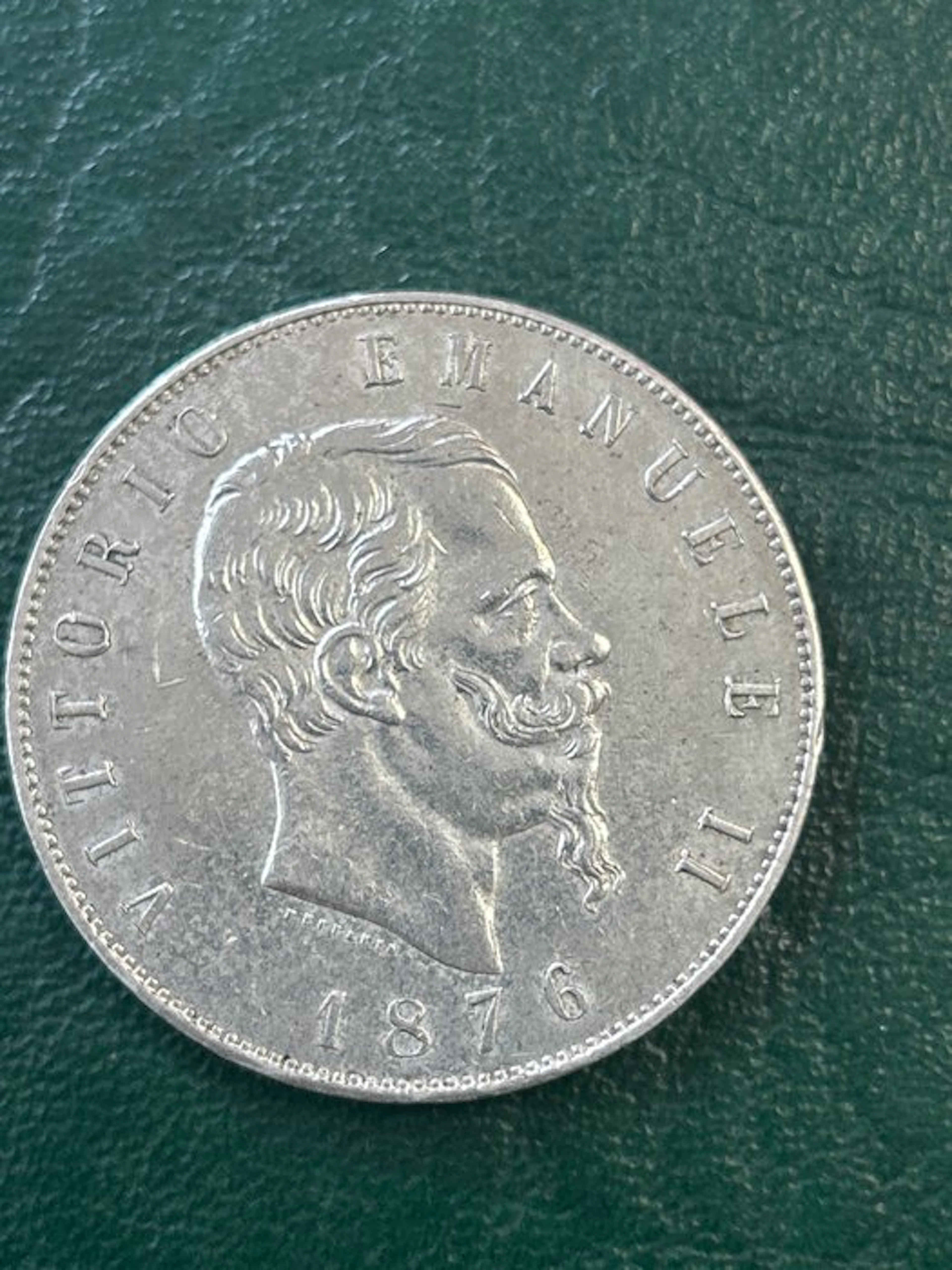 Italy, Kingdom Vittorio Emanuele II. 5 Lire 1876 Roma (No reserve price)