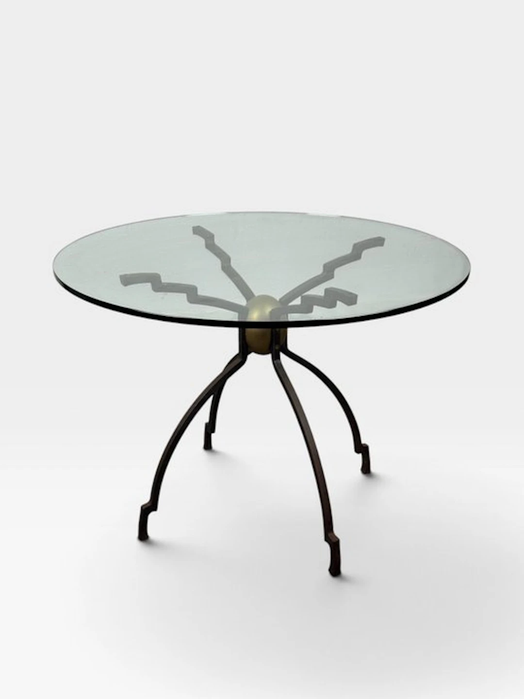 Ghyczy - Peter Ghyczy - Coffee table - Glass, Cast iron, Brass