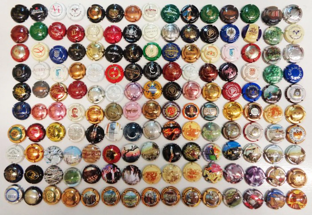 Champagne capsules (150) - Metal - Champagne Capsule Varie