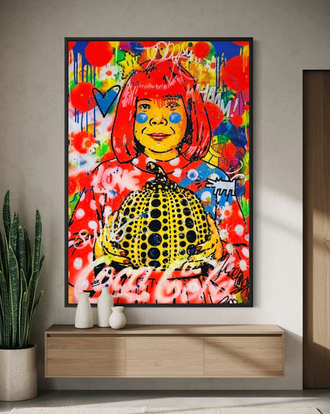 HÖK (1984) - Yayoi Kusama The Pumpkin Of Happiness - Vertical Extra Large XXXL