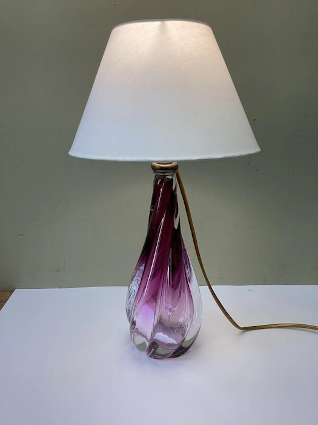 Val Saint Lambert - Table lamp - Crystal