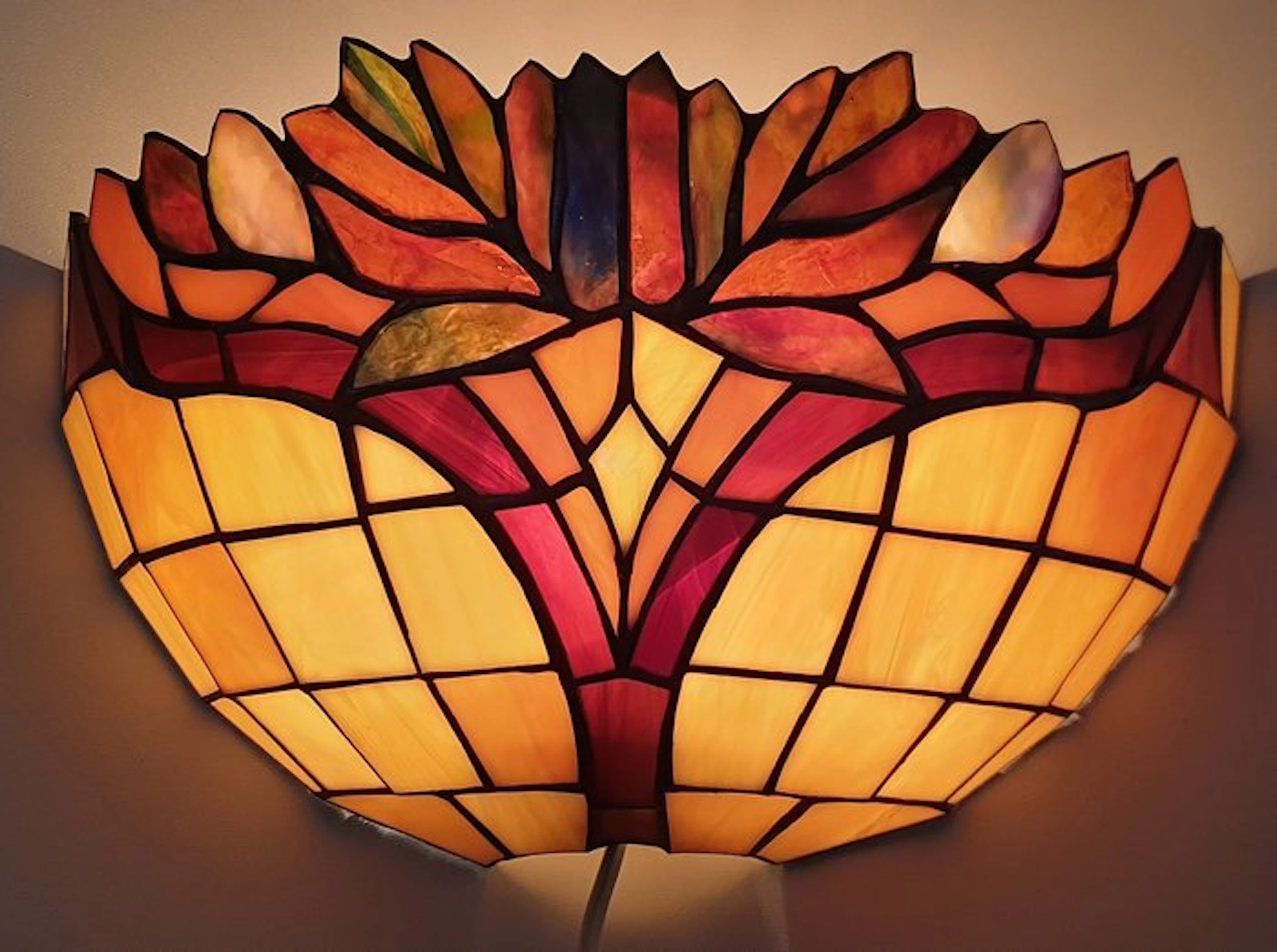 Wall lamp - Stained glass - Tiffany style