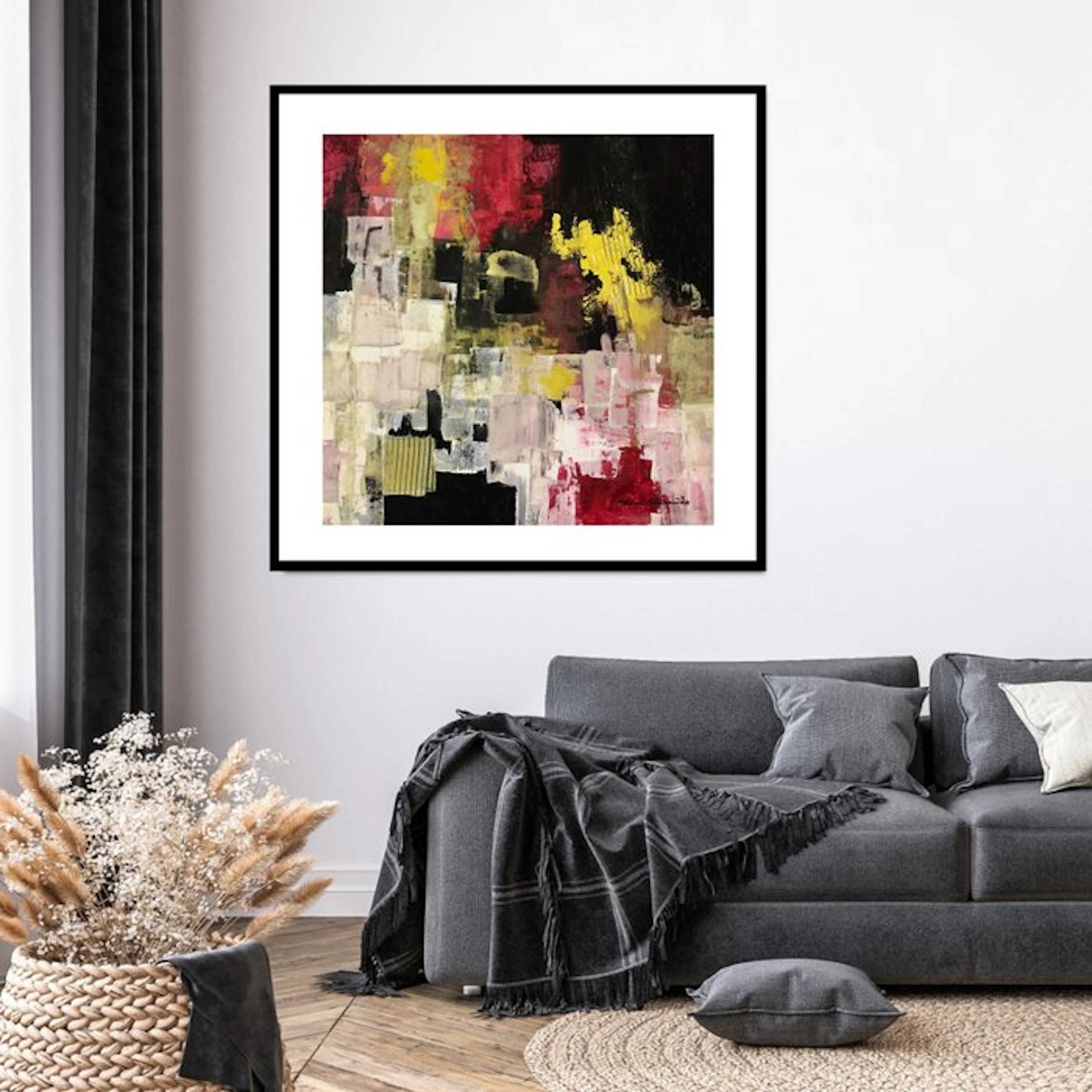 Dam Domido - NO RESERVE PRICE-Abstraction énergisante - 80 x 80 cm