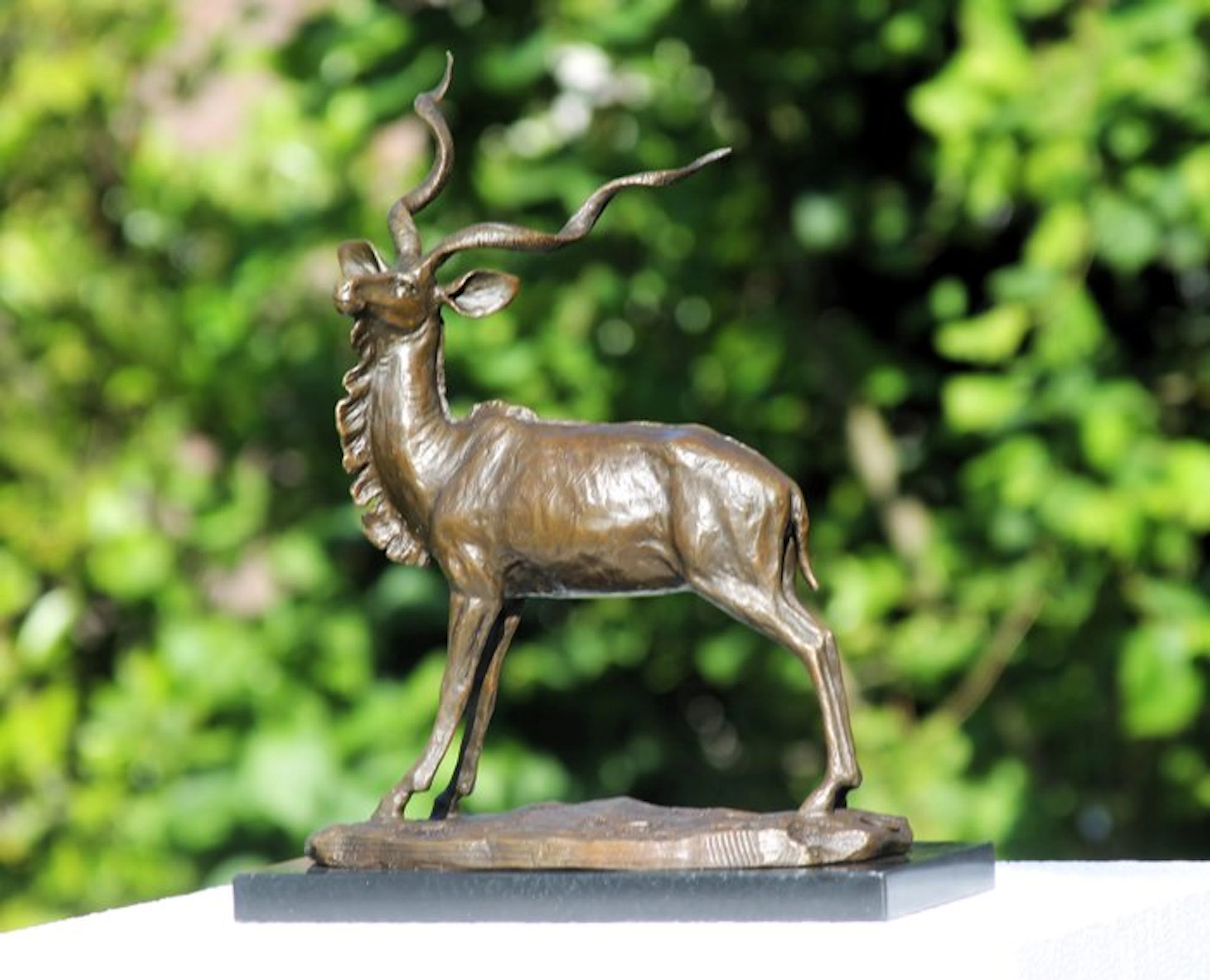 Sculpture, Bronzen Koedoe-beeld - 33 cm - bronze mom