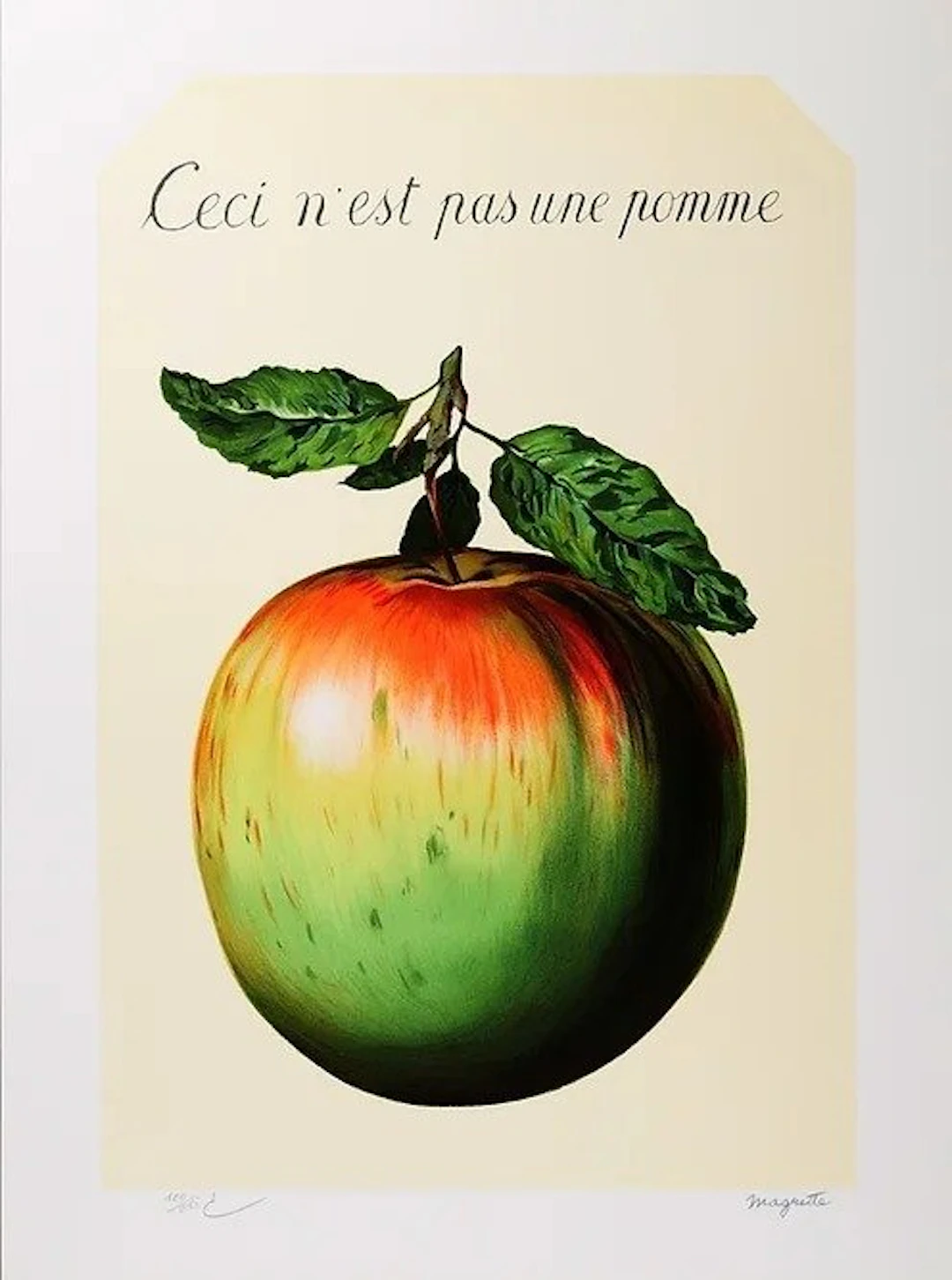 René Magritte (1898-1967), after - Ceci n'est pas une pomme
