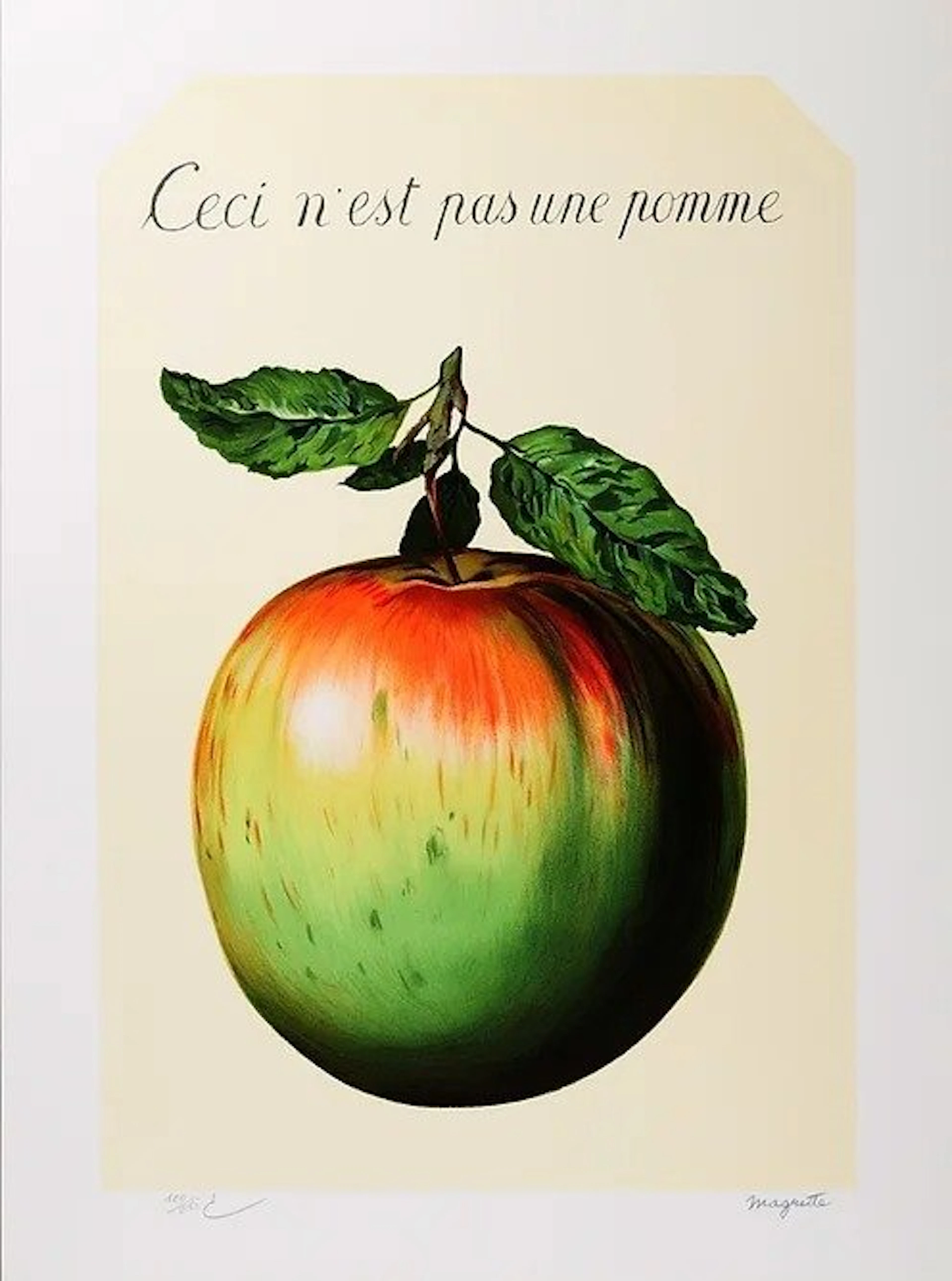 René Magritte (1898-1967), after - Ceci n'est pas une pomme