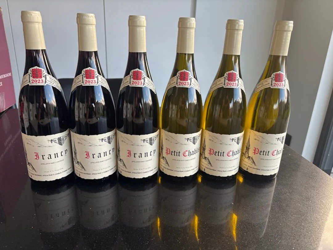 2023 x 3 Vincent Dauvissat Irancy rouge & x 3 Petit...